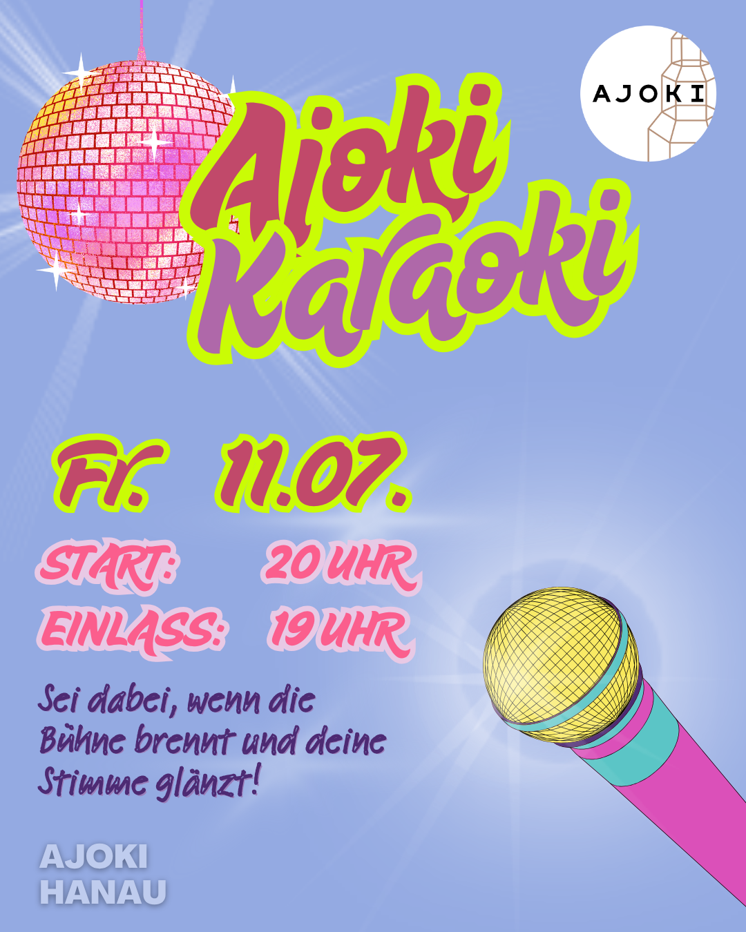 Mehr über den Artikel erfahren Ajoki Karaoki zur LokalFeierei